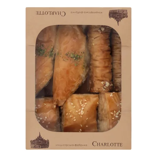 Солодощі східні борошняні Пахлава в асортименті Charlotte к/у 330г