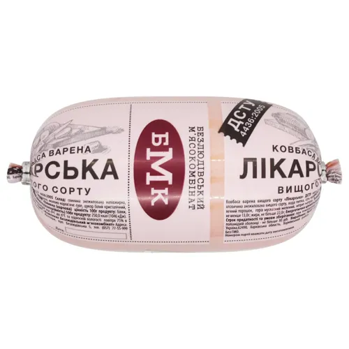 Ковбаса Безлюдівський МК Лікарська варена