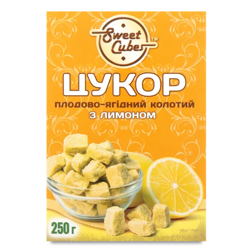Цукор Плодово-Ягідний Колотий З Лимоном, к/у 250г