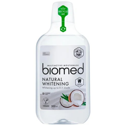 Ополіскувач для ротової порожнини BioMed Natural Whitening 500мл