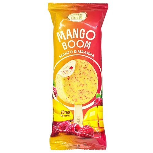 Морозиво Holdi 70 г Mango Bomm Манго-малина