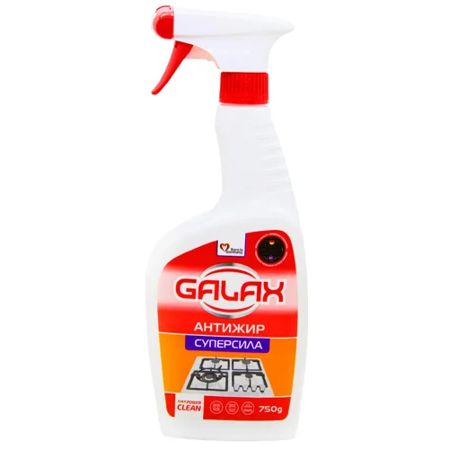 Засіб чистячий Galax Power Clean для видалення жиру з кухонних поверхонь 750г