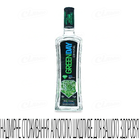 Горілка Green Day Crystal 40%, 0,7л