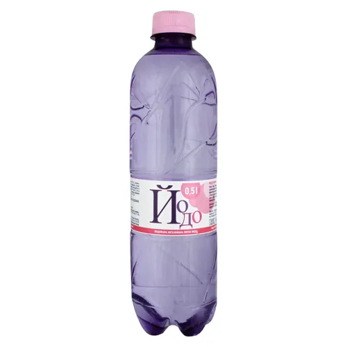 Вода мінеральна негазована йодована Йодо 0.5л