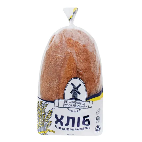 Хліб Цільнозерновий Хлібзавод Дубов'язівський м/у 500г