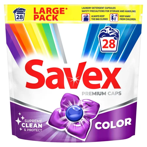 Капсули для прання Savex Super Caps Color 28шт