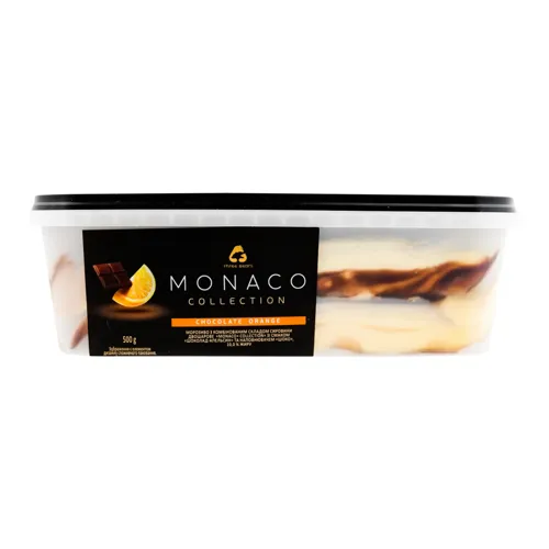 Морозиво 10% Шоколад-Апельсин Monaco Три ведмеді п/у 500г