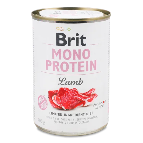 Корм Консервований Повнораціонний Для Дорослих Собак Lamb Mono Protein, з/б 400г