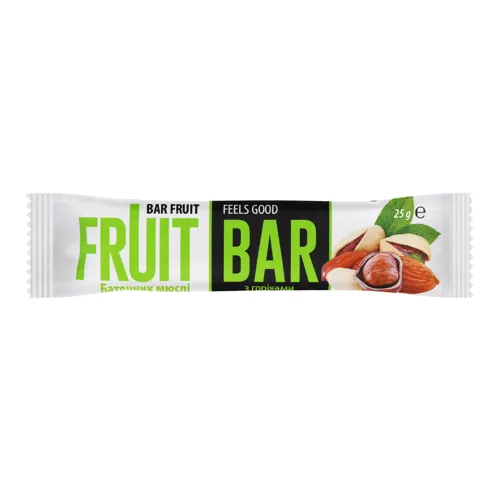 Батончик-мюслі з горіхами Fruit Bar м/у 25г