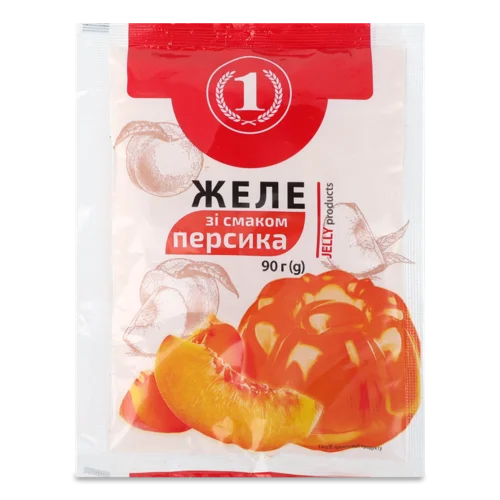 Желе Персикове, Вищого Ґатунку, Упаковка 90г