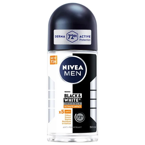 Антиперспірант кульковий Nivea Men Чорне та Біле Невидимий Ultimate Impact 50мл