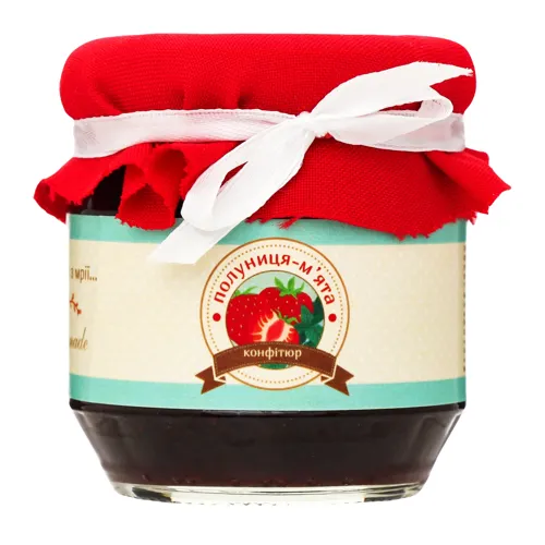 Конфітюр Полуниця-м'ята Гастромастерская Confiture 200г