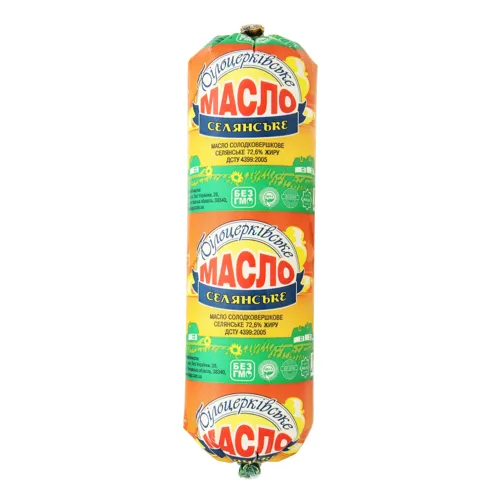 Масло 72.6% сладкосливочное Крестьянское Білоцерківське 400г