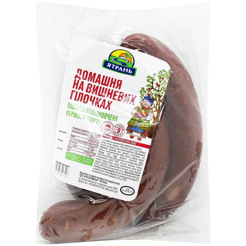 Ковбаса Ятрань Домашня на вишневих гілочках напівкопчена перший сорт