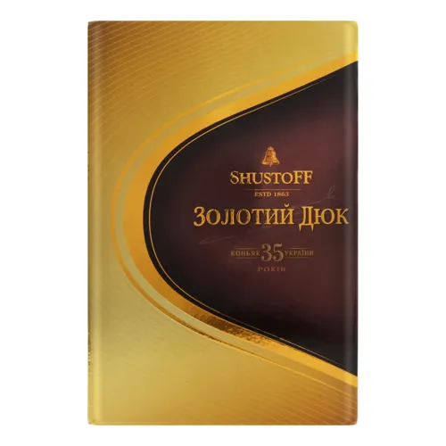 Коньяк 0.7л 40% марочний 35 років Золотий Дюк Shustoff к/у