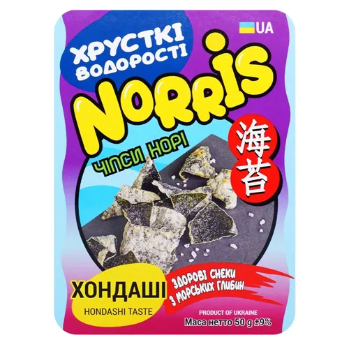 Чіпси норі Norris з хондаші 50г