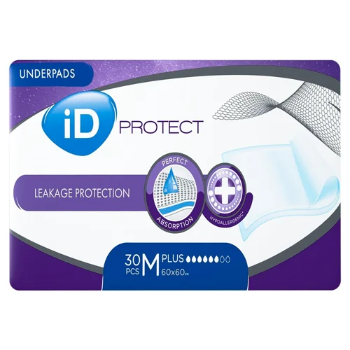 Пелюшки гігієнічні iD Protect Plus 60x60см 30шт.