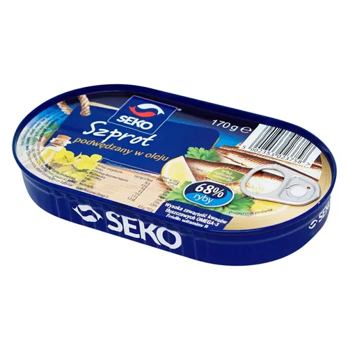 Шпроти Seko копчені в олії 170г