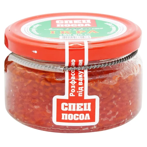 Ікра форелі Спецпосол зерниста 180г