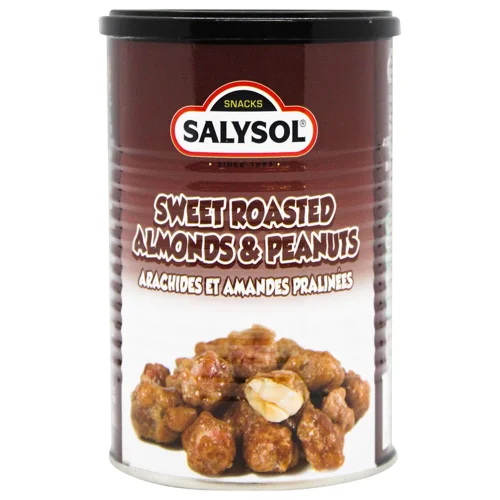 Суміш горіхів Salysol мигдаль та арахіс солодка 135г