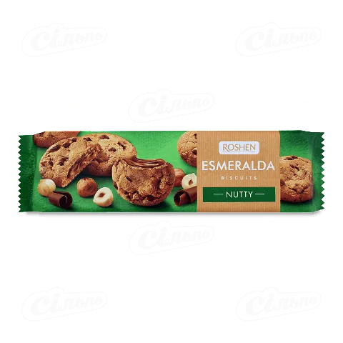 Печиво Roshen «Есмеральда» Soft Heart nutty, 170г