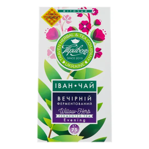 Фіточай ферментований вечірній Іван-чай Травень к/у 75г