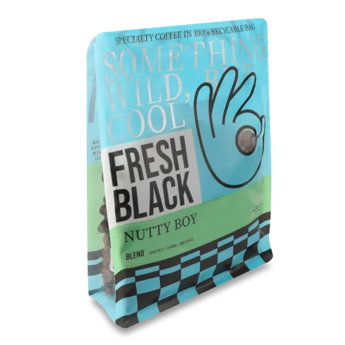 Кава Свіжообсмажена В Зернах Nutty Boy Fresh Black, м/у 200г