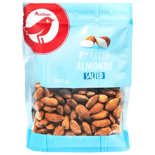 Мигдаль Ашан солоний смажений нечищений 200г