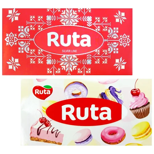 Серветки косметичні Ruta Women Brick двошарові білі 150шт