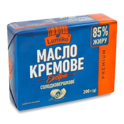 Масло солодковершкове Lumiko Кремове екстра 85%