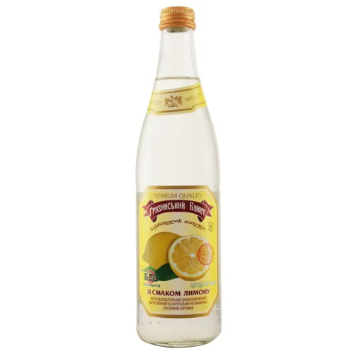 Напій безалкогольний сильногазований зі смаком лимона Грузинський букет 0.5л