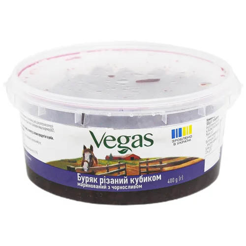 Буряк кубиком маринований з чорносливом 400г