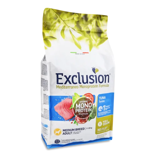 Корм Для Собак Exclusion Adult Тунець Середніх Вагах, В/К, 1 кг