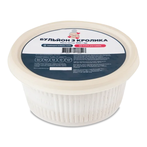 Бульйон Заморожений З Кролика Вищого Ґатунку, п/к 400г
