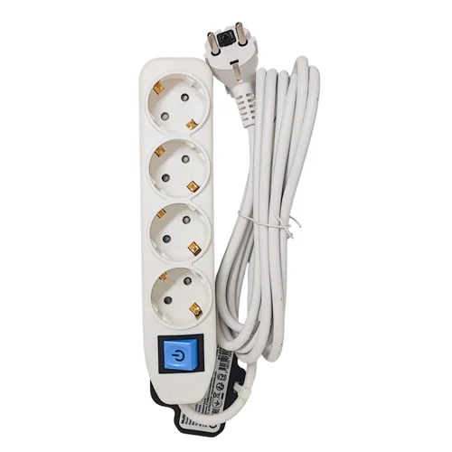 Подовжувач Electraline 4 розетки 3м