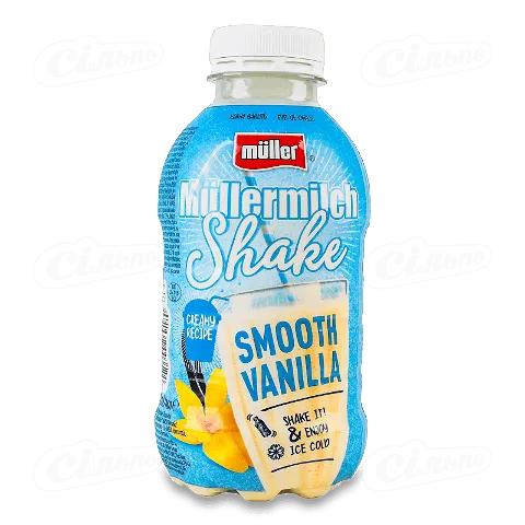 Напій молочний Mullermilch Шейк ваніль 3,5%, 400мл