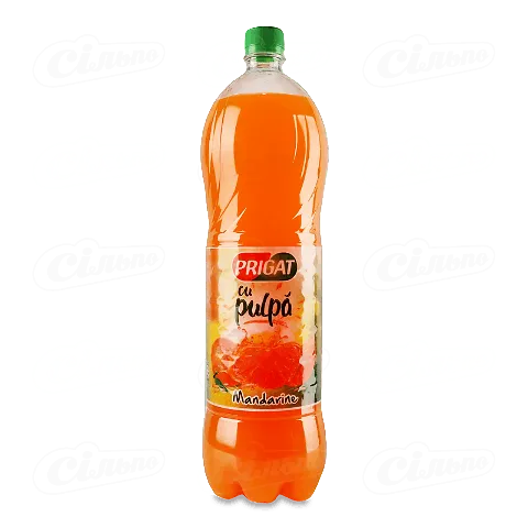Напій соковий Prigat Мандарин з м'якоттю без газу, 1,75л