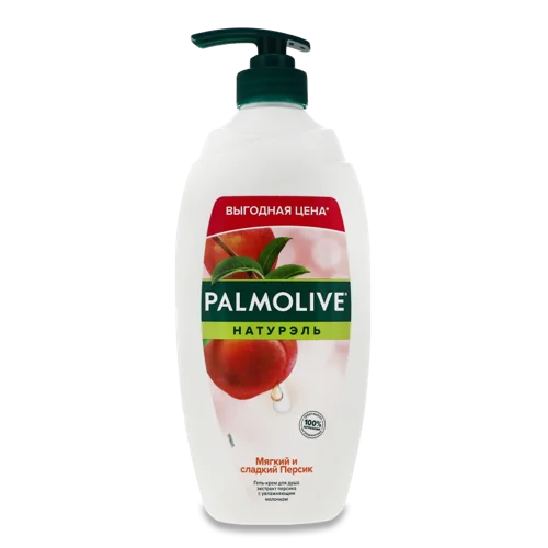 Гель-Крем Для Душу Натурель Palmolive М'який і Солодкий Персик, Пластикова Пляшка 750мл