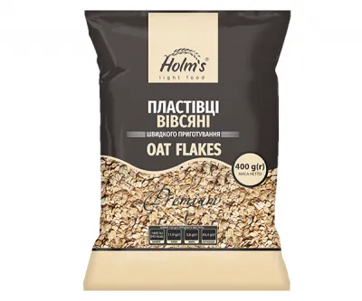 Пластівці вівсяні HOLM'S light food 400г.
