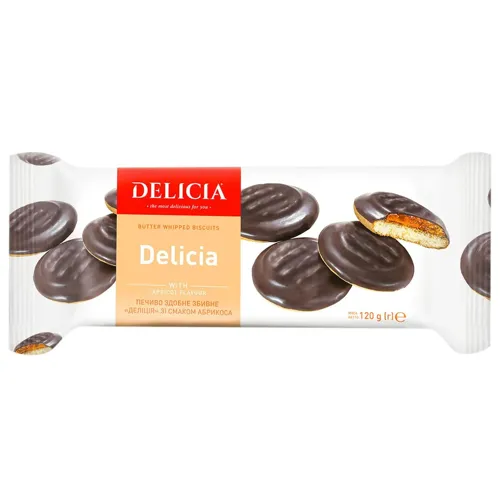 Печиво Delicia зі смаком абрикосу 120г