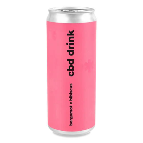 Напій Безалкогольний Середньогазований Ароматизований Bergamot & Hibiscus CBD, з/б 330мл