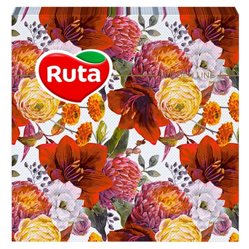 Серветки столові Ruta Art Кухня Мікс двошарові в асортименті 33*33см 20шт
