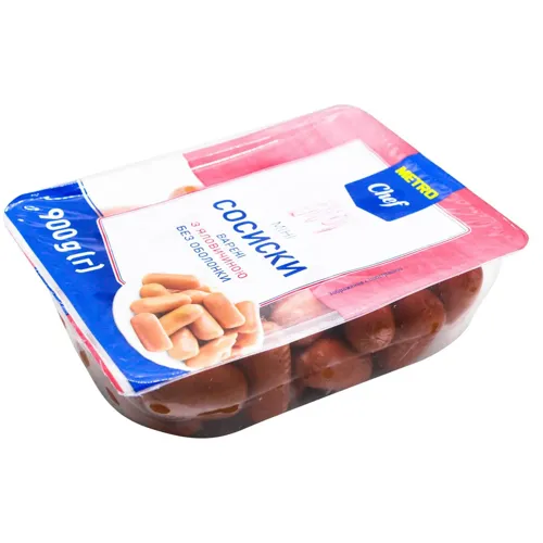 Сосиски Metro Chef з яловичиною варені 900г