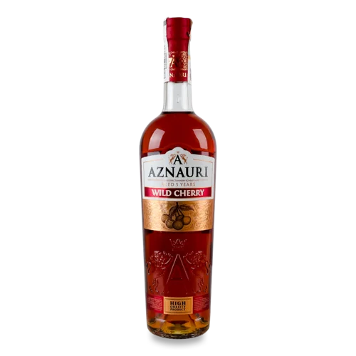 Спиртний Напій Aged 5 Years Дикий Вишневий Aznauri, 0.7л, 30%