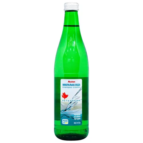 Мінеральна вода Ашан негазована 0,5л