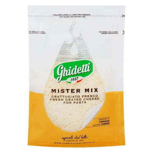 Сир Ghidetti Mister mix терта суміш сирів 35% 100г