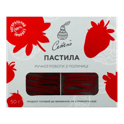 Пастила ручної роботи з полуниці Сетно к/у 50г