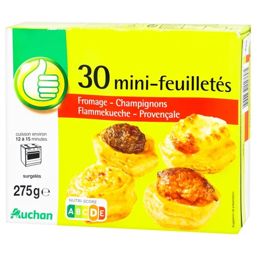 Слойки Auchan міні 275г