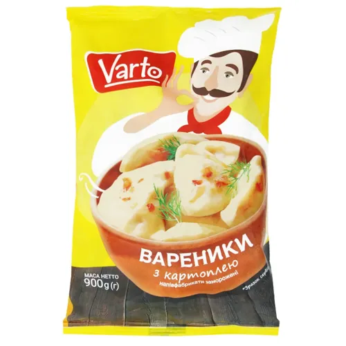 Вареники Varto з картоплею 900г