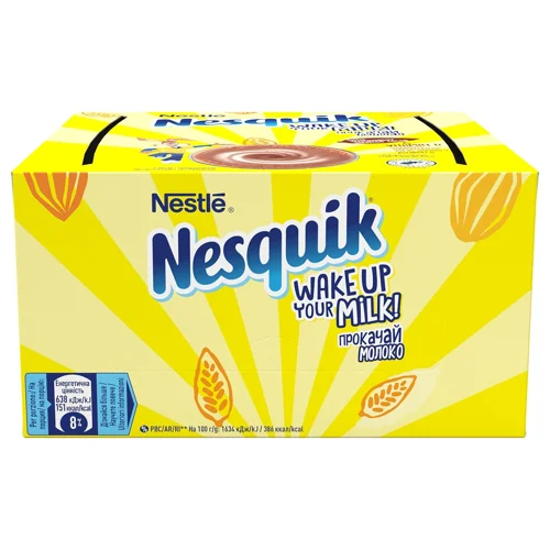 Какао-напій NESTLÉ® NESQUIK® швидкорозчинний стік 28*13,5г